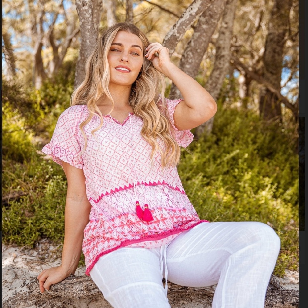 Madagascar Top by Azure & Indigo